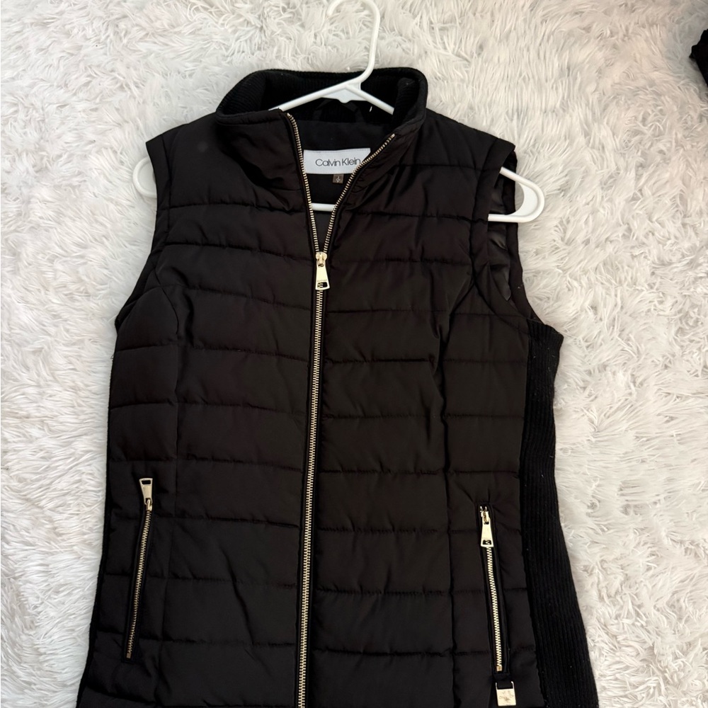 Calvin Klein Black Quilted Vest